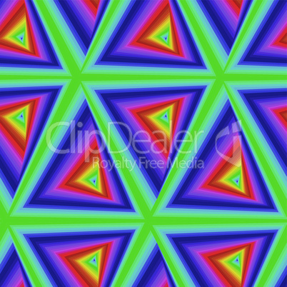 Seamless pattern with multicolor triangle forms