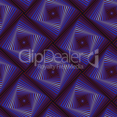 Seamless pattern with whirling quadratic forms