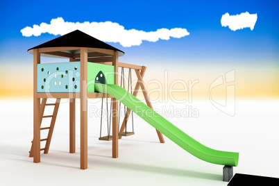 Children's playground, 3d-Illustration