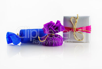 Bright colorful gift boxes