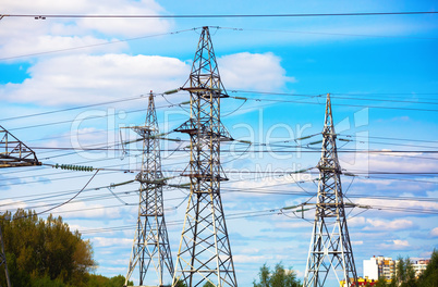 High voltage towers
