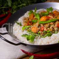 Veal Fricassee with rice