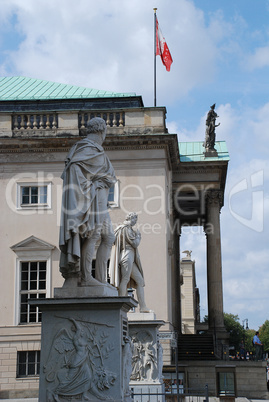 Statues of the Prussian generals Scharnhorst and Buelow, Street