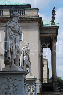 Statues of the Prussian generals Scharnhorst and Buelow, Street