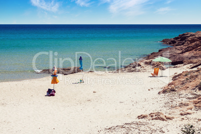 Empty tropical beach