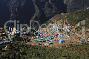 Namche Bazar, village in the Everest National Park