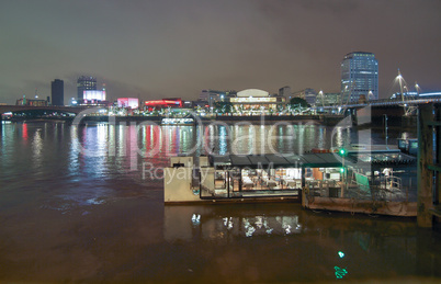 River Thames South Bank, London