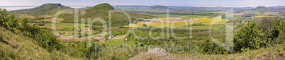 Panorama picture from the volcanoes in Hungary, near the lake Ba