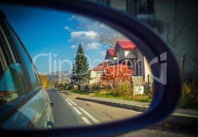 Rearview mirror with reflection