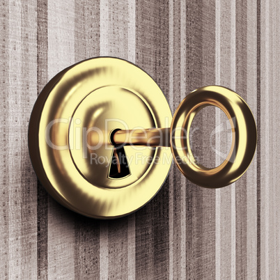 Room key is in the lock