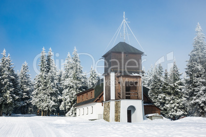Winter im Riesengebirge in Tschechien