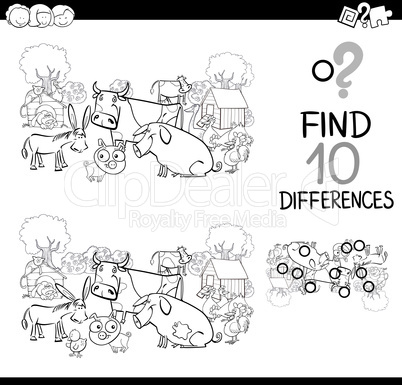 farm animals game for coloring