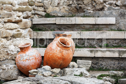 Antique ceramic pots