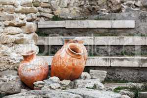 Antique ceramic pots