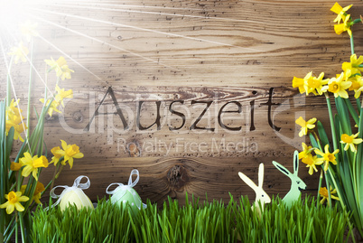 Sunny Easter Decoration, Gras, Auszeit Means Relax
