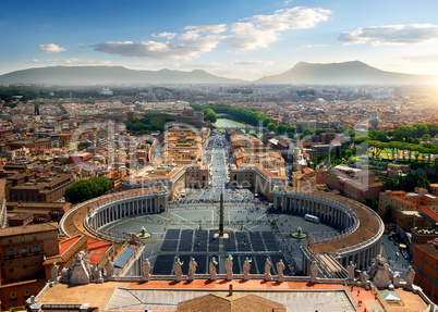 Aerial view on Vatican