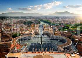 Aerial view on Vatican