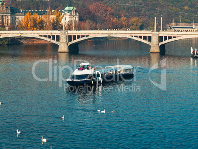 Ferry Boat in Prague