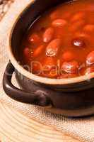 beans with piquant Tomato sauce