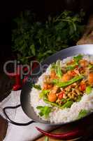 Veal Fricassee with rice