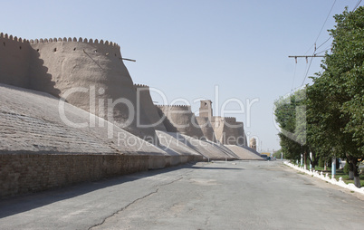 Stadtmauer, Chiwa, Usbekistan