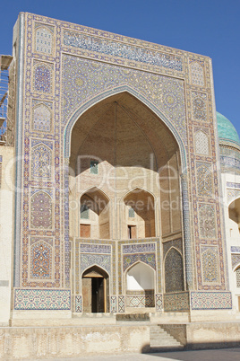 Portal der Koranschule Miri Arab, Buchara, Usbekistan