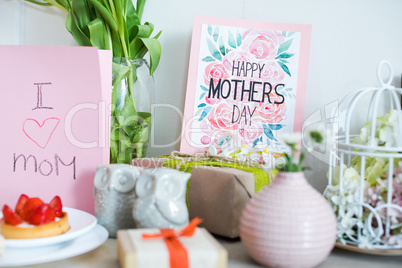 Mothers Day card and presents