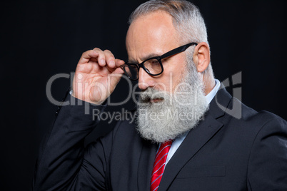 Senior businessman in eyeglasses