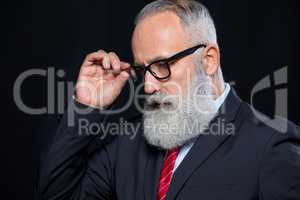 Senior businessman in eyeglasses