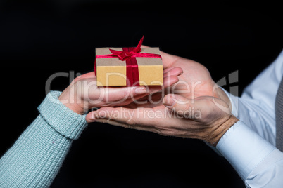 Gift box in hands