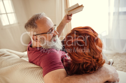 Mature couple relaxing