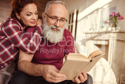Mature couple relaxing
