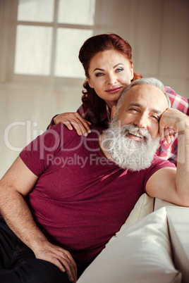 Happy mature couple