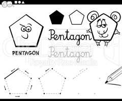 cartoon basic geometric shapes