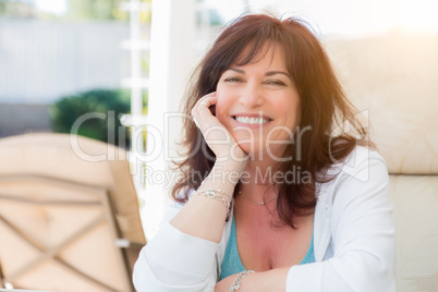 Attractive Middle Aged Woman Portrait