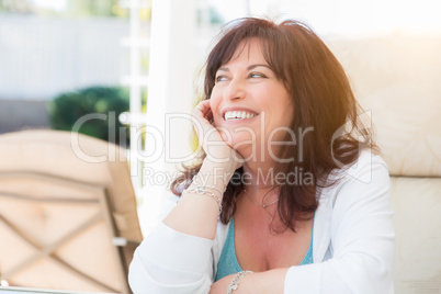 Attractive Middle Aged Woman Portrait