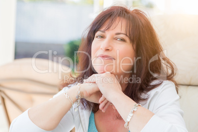 Attractive Middle Aged Woman Portrait