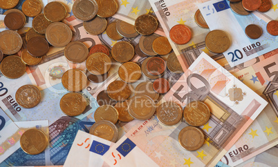 Euro (EUR) notes and coins, European Union (EU)