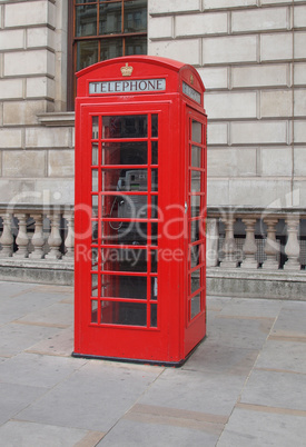 London telephone box