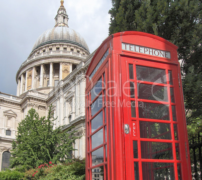 London telephone box