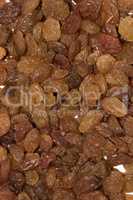 Raisin background, dry sultana seeds, vegetarian organic food