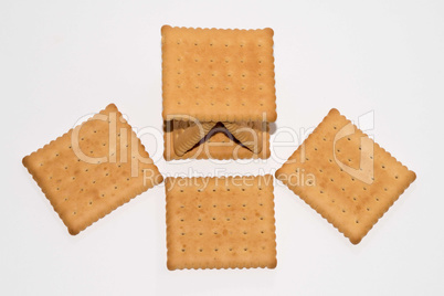 Cookies isolated on a white background