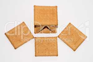 Cookies isolated on a white background