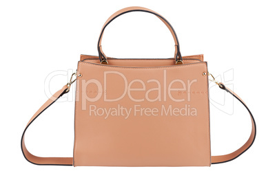 Woman's fashion beige hand bag