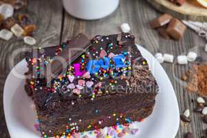 piece of chocolate cake Sacher,