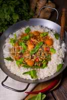 Veal Fricassee with rice