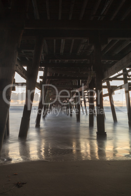 Under the San Clemente pier