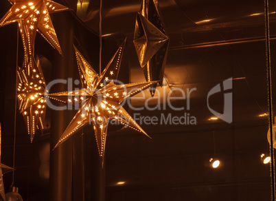 Hanging star lantern light background