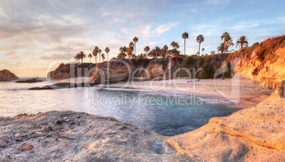 Sunset view of Treasure Island Beach