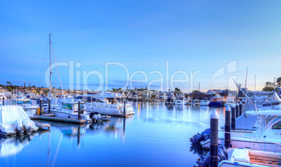 Christmas lights in Balboa Island harbor